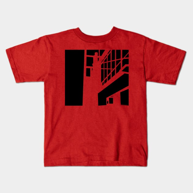 Architecture - black out Kids T-Shirt by callingtomorrow